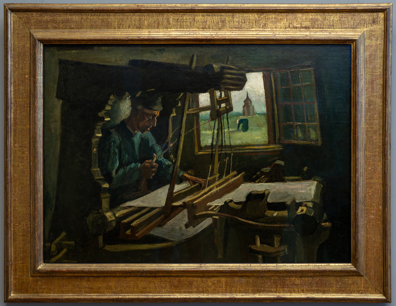 Weber, Nuenen Kulesi manzaralı açık bir pencerenin önünde - Vincent van Gogh