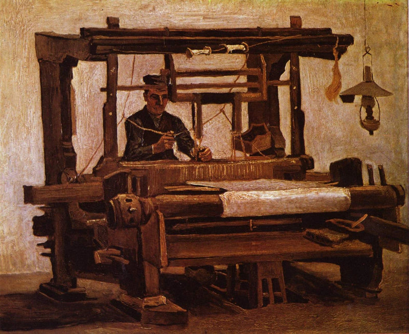 Dokuma tezgahında dokumacı - Vincent van Gogh