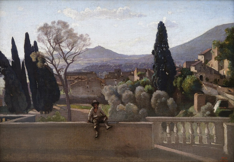 Tivoli, Villa d'Este Bahçeleri - Jean-Baptiste Camille Corot