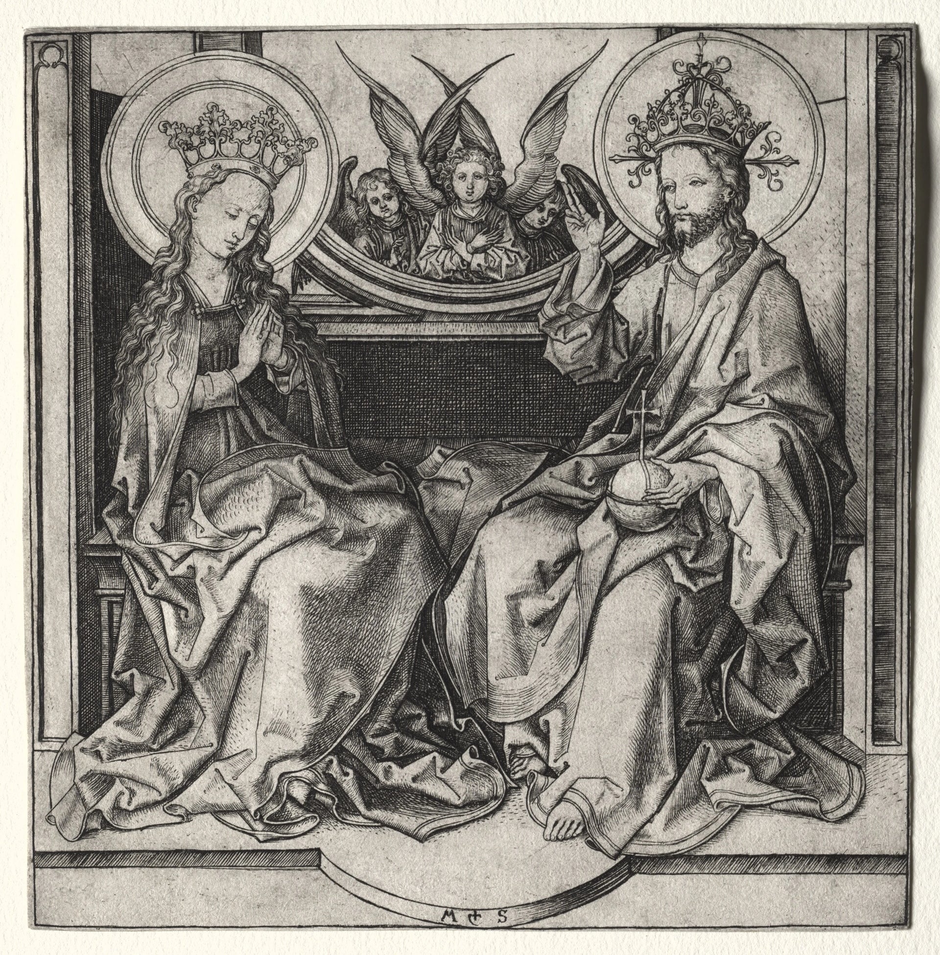 Dieu le Père et la Vierge Marie - Raphaël Sanzio - Réproduction huile sur toile