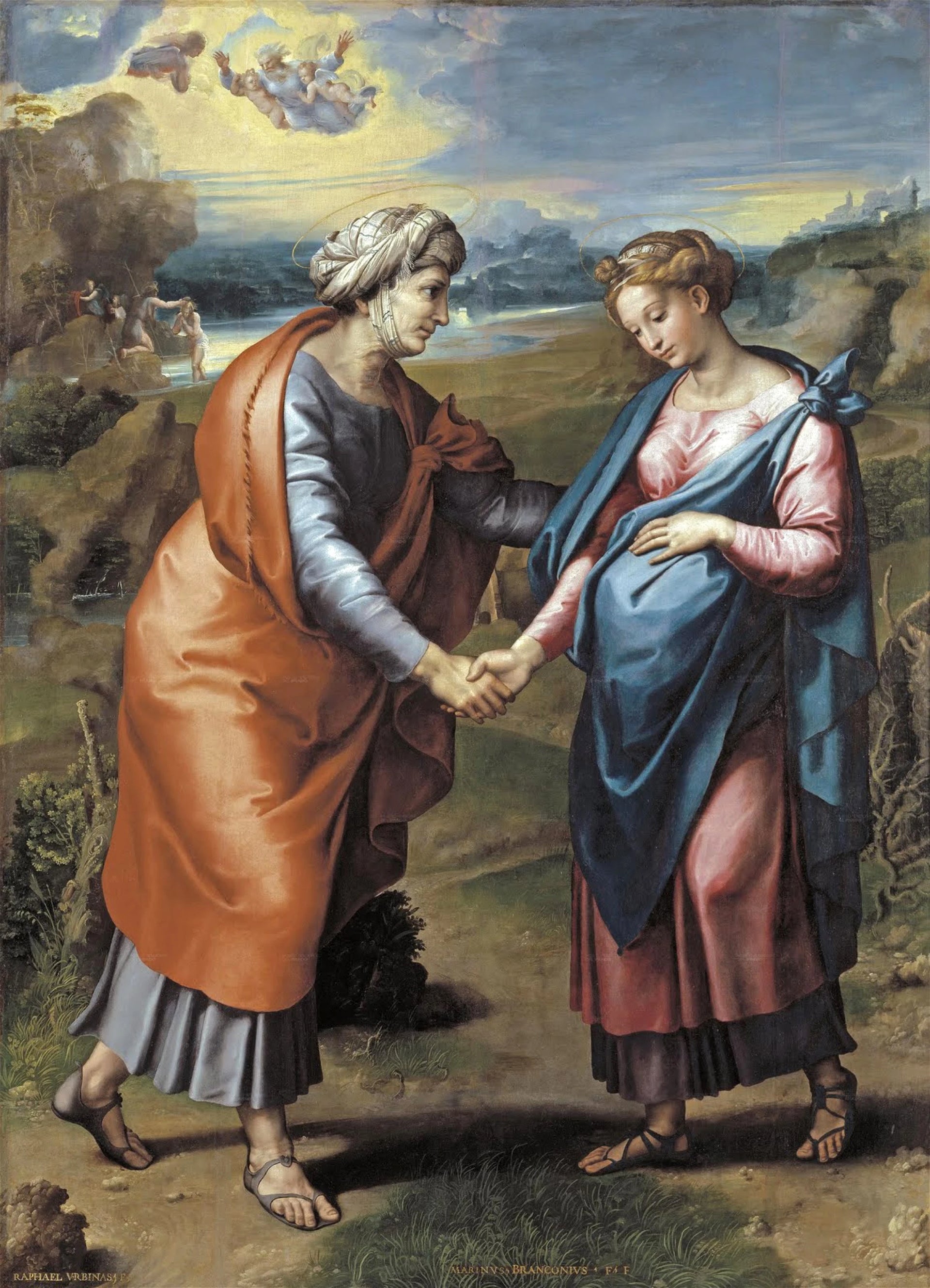 La Visitation - Raphaël Sanzio - Réproduction huile sur toile