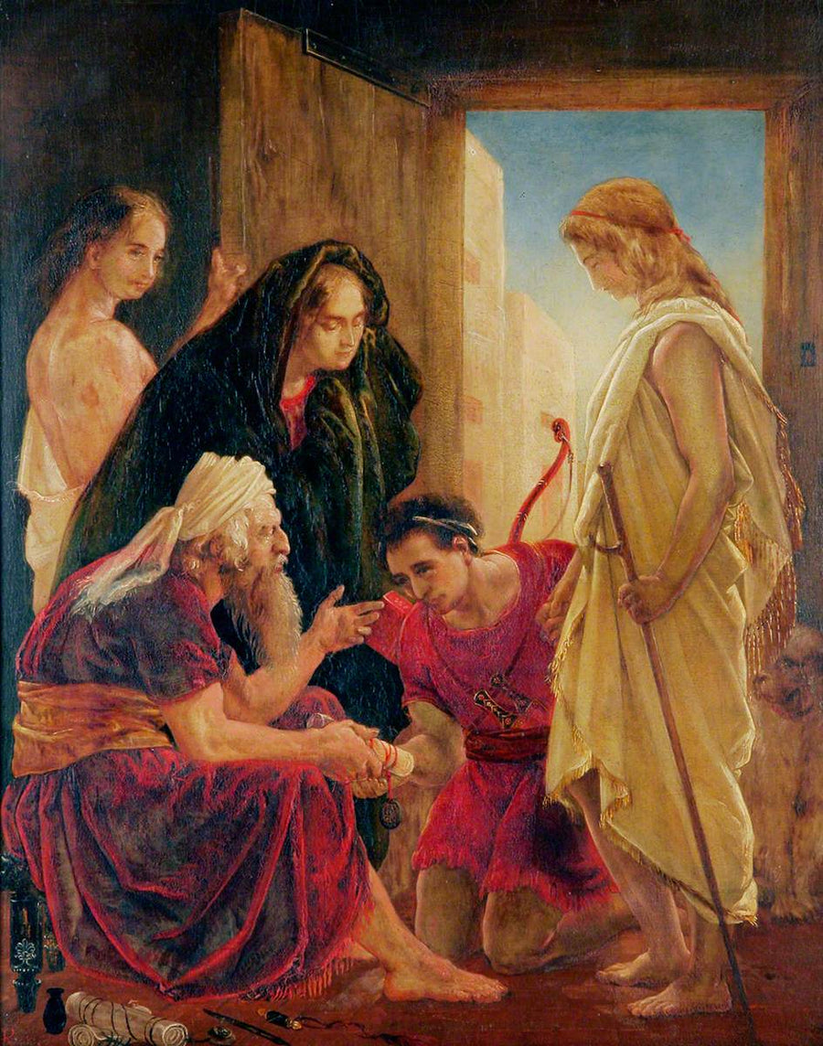 Tobias, babasının ve annesinin evinde - Dante Gabriel Rossetti