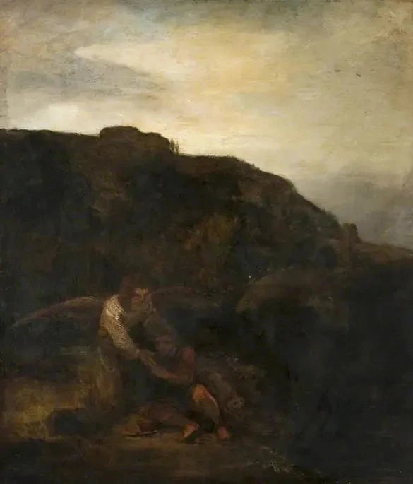 Tobie ve Melek Bir Manzara İçinde - Rembrandt