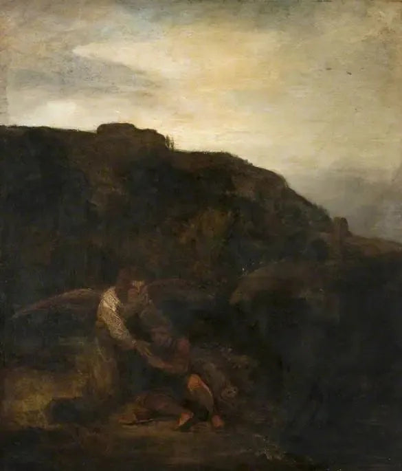Tobie ve Melek Bir Manzara İçinde - Rembrandt