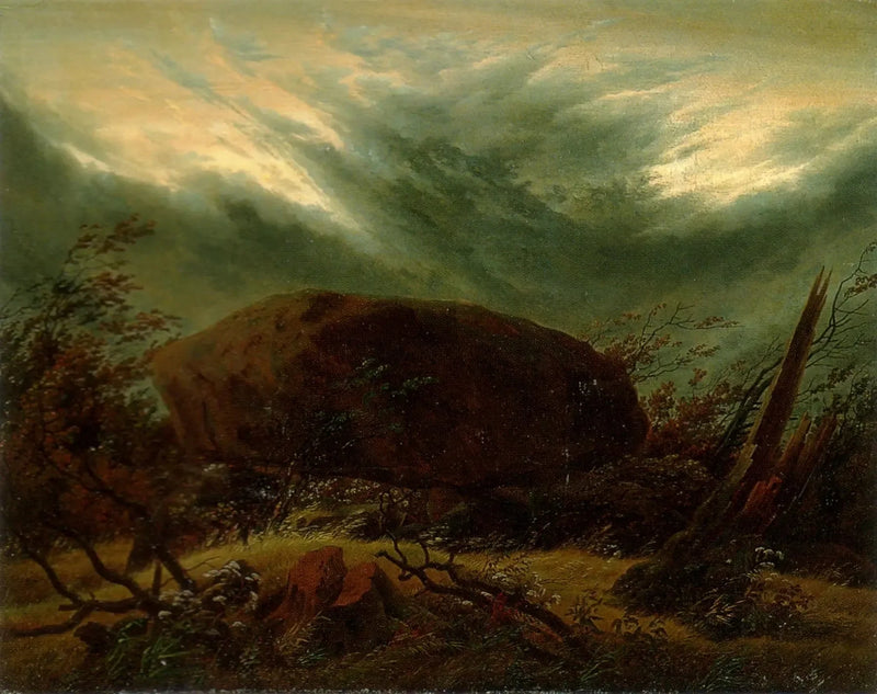 Sonbaharda Hun Mezarı - Caspar David Friedrich