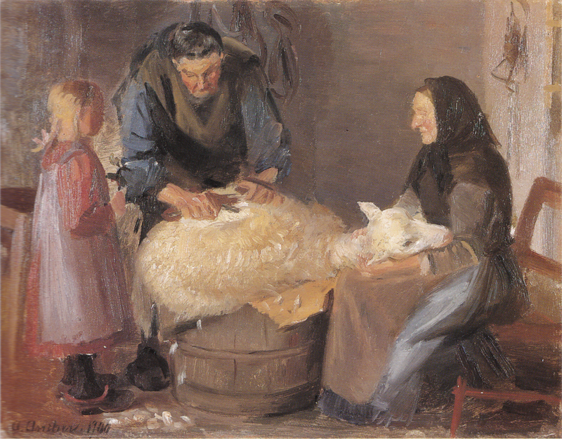 Koyunların Tontu - Anna Ancher
