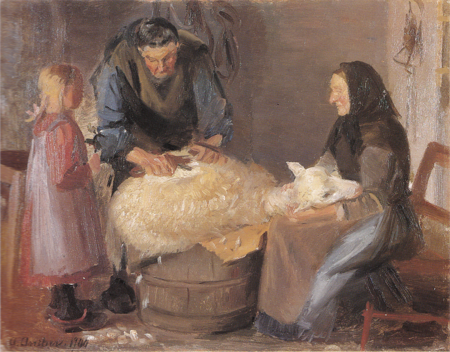 Koyunların Tontu - Anna Ancher