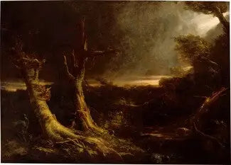 Amerikan Ormanında Fırtına - Thomas Cole