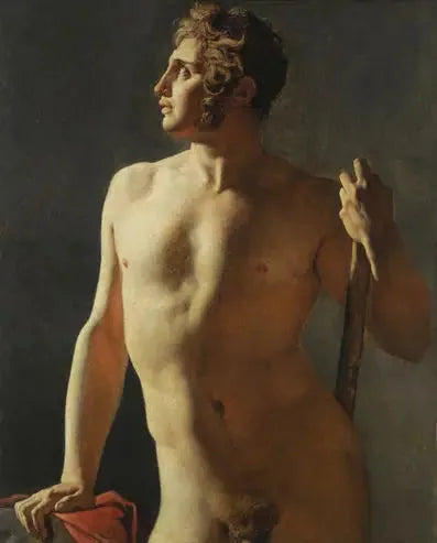 Torse (boydan boya resmedilmiş) - Jean-Auguste-Dominique Ingres