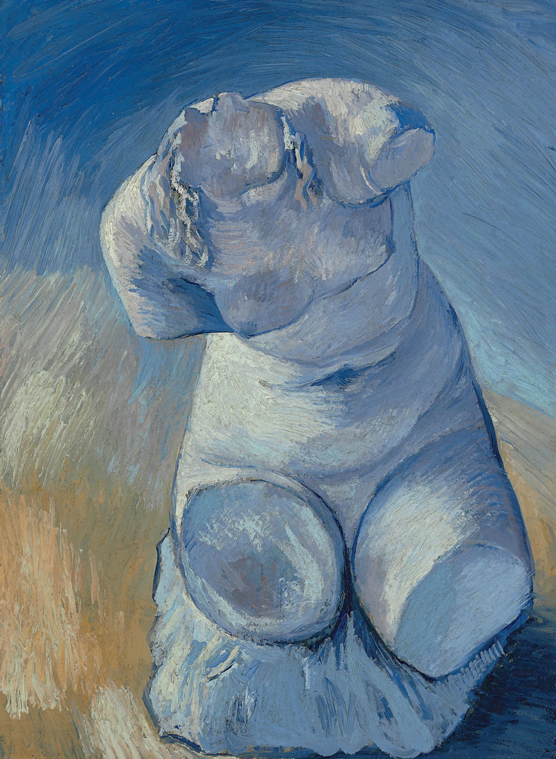 Alçı heykelcik: Kadın gövdesi, yüz görünümü - Vincent van Gogh