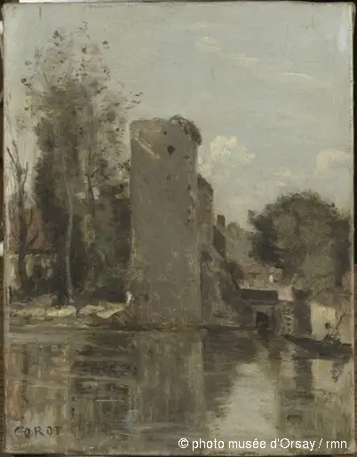 Su Kenarında Tur - Jean-Baptiste Camille Corot