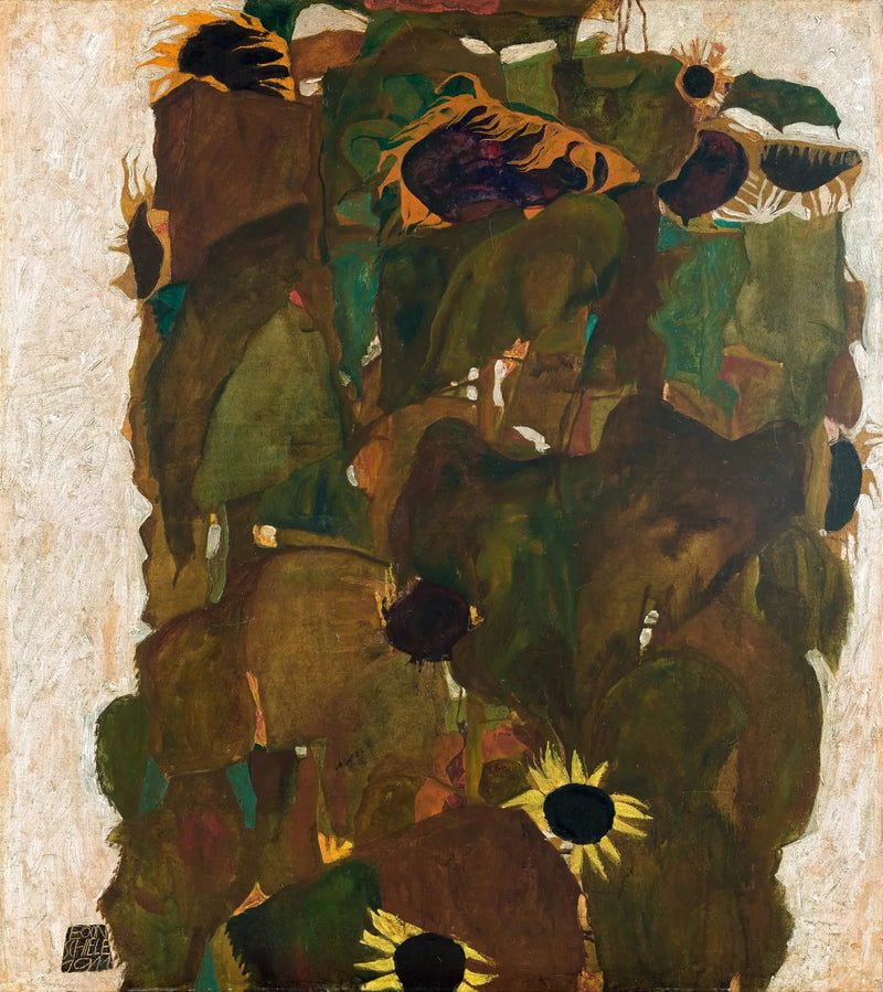 Ayçiçekler I - Egon Schiele