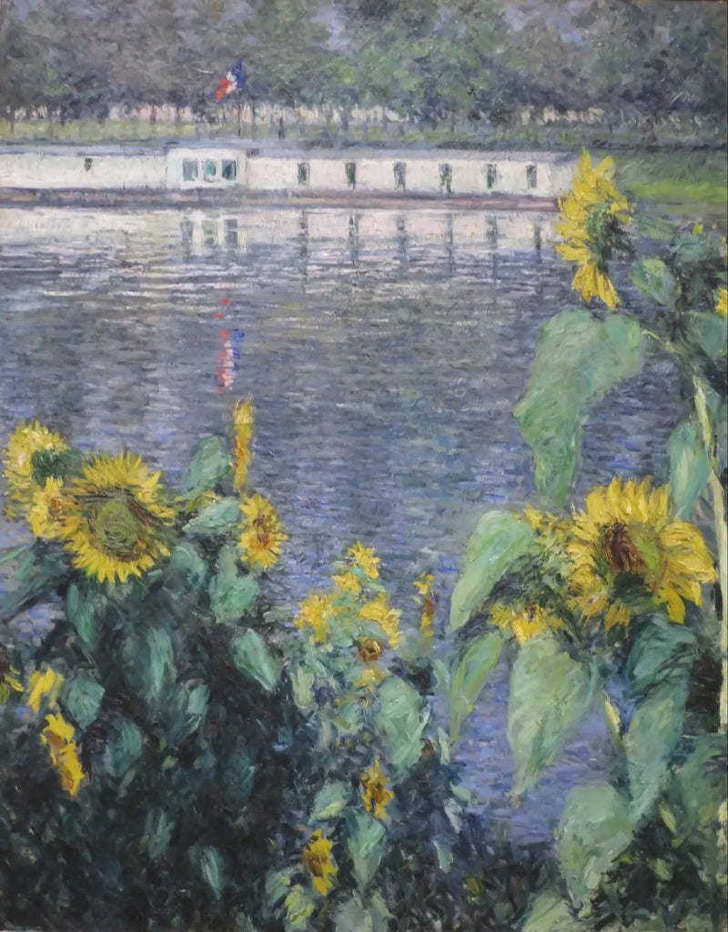 Seine boyunca Ayçiçekleri - Gustave Caillebotte