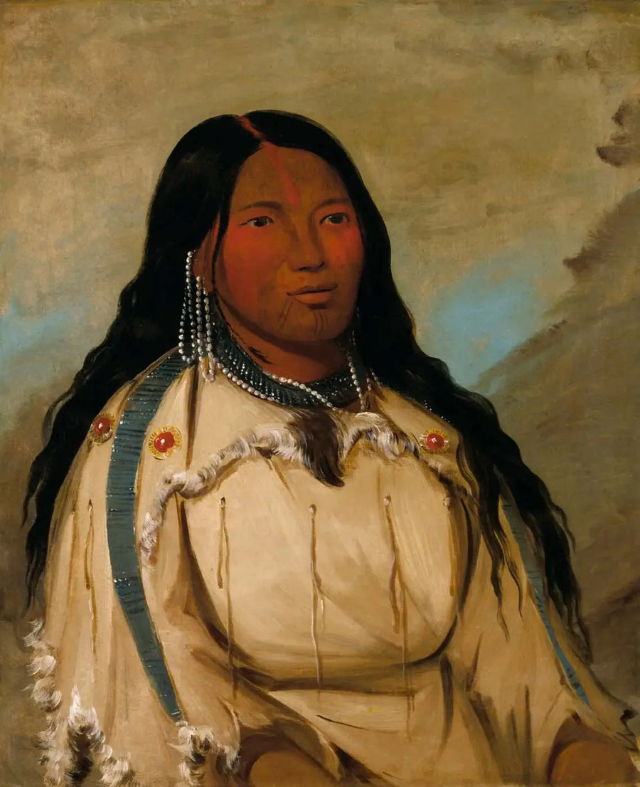 Tow-ée-ka-wet, bir kadın bağırıyor - George Catlin