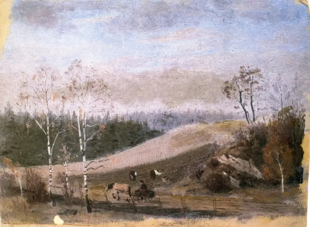 Reproduction du tableau « Travail d'automne dans le champ - Edvard Munch » par Alpha Reproduction en peinture à l’huile