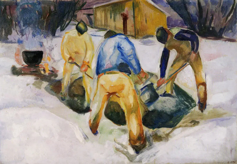 Sokak İşçileri Karda - Edvard Munch