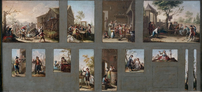 Tapestry Cartoons için On Üç Taslak - Francisco Bayeu