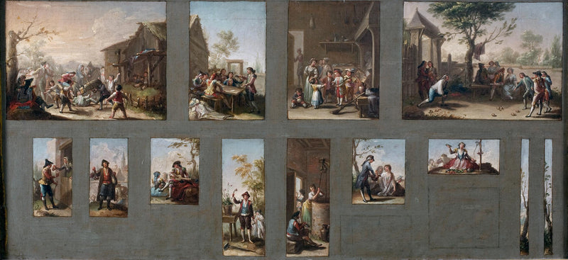 Tapestry Cartoons için On Üç Taslak - Francisco Bayeu