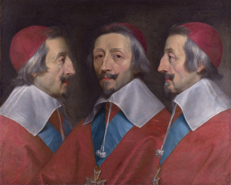 Richelieu Kardinali'nin Üçlü Portresi - Philippe de Champaigne