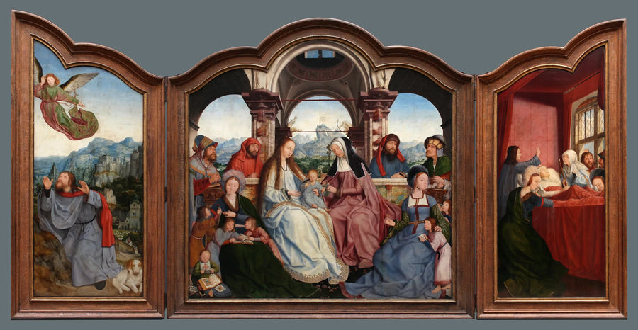 Louvain'daki Sainte Anne Kardeşliği Triptyk - Quentin Metsys