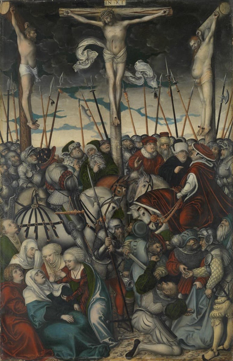 Çarmıha Geriliş Üçlemesi: İsa'nın Çarmıha Gerilişi - Lucas Cranach the Elder
