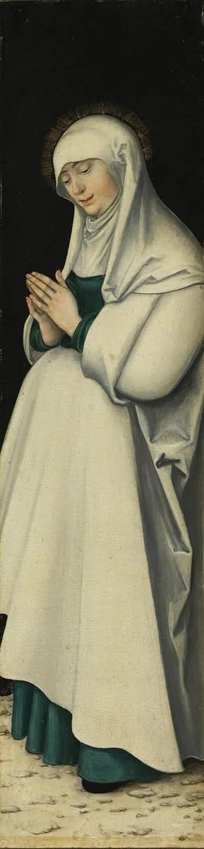 Çarmıha Geriliş Triptyği: Dua Eden Meryem Ana - Lucas Cranach the Elder