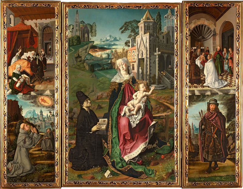 Montserrat Meryem Triptyği - Bartolomé Bermejo