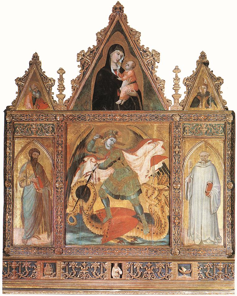 San Michele Triptyği - Ambrogio Lorenzetti