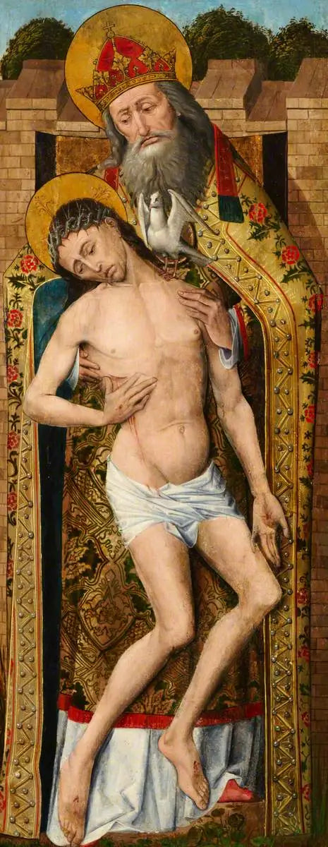 Weston Triptyği (İsa) (triptyk, sağ aile, dış yüzey) - Rogier van der Weyden