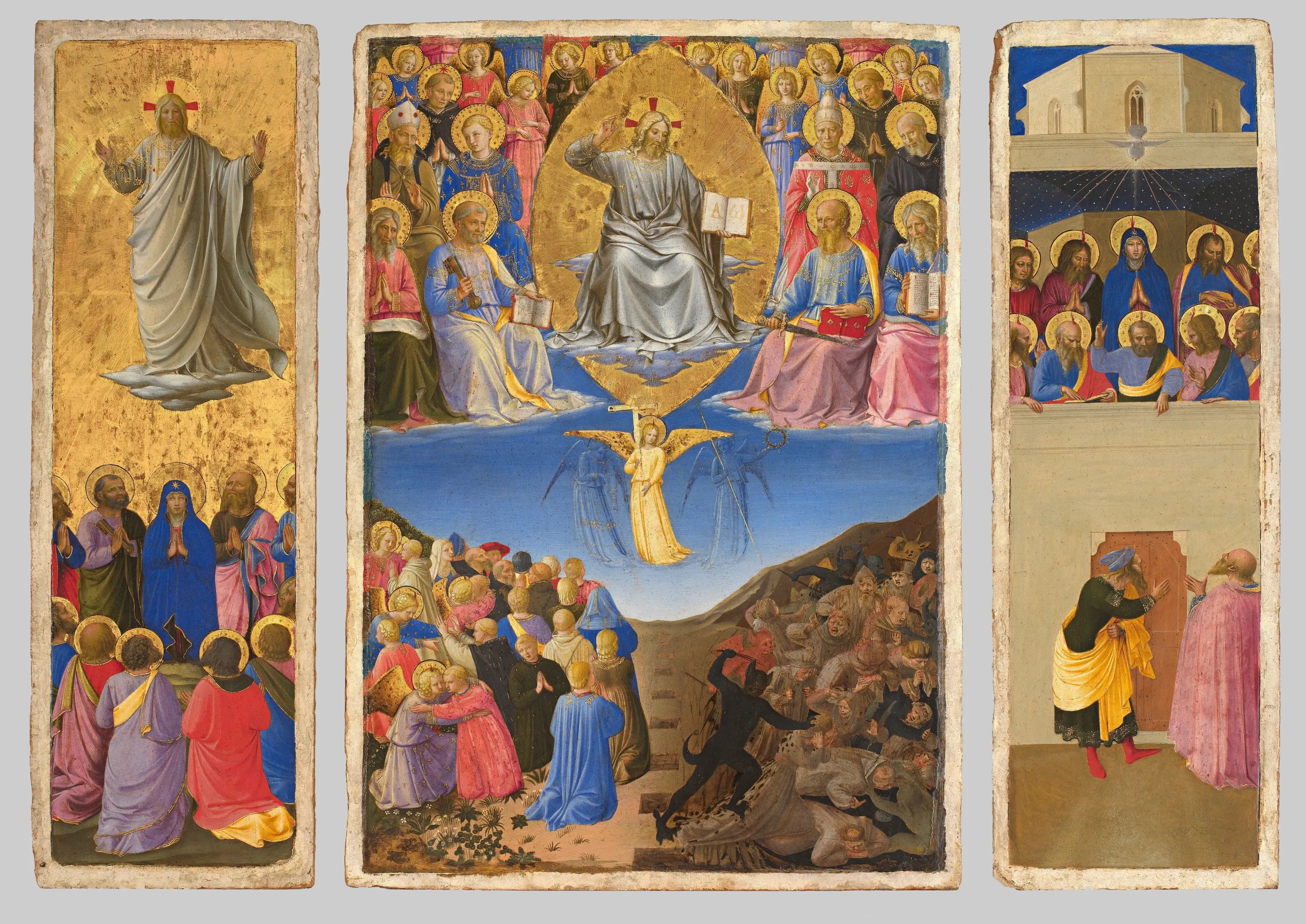 Triptyque du Jugement dernier Ascension et Pentecôte - Fra Angelico - Alpha Reproduction