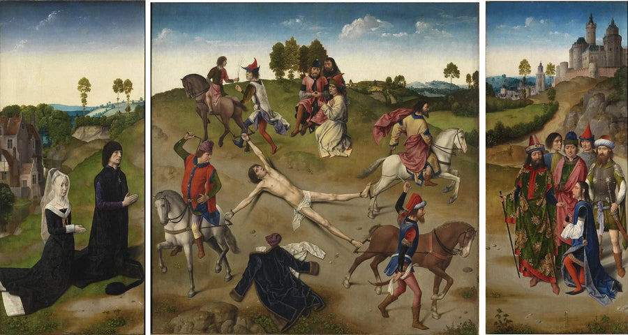 Saint Hippolyte'nin Şehitliği Triptyk - Hugo van der Goes