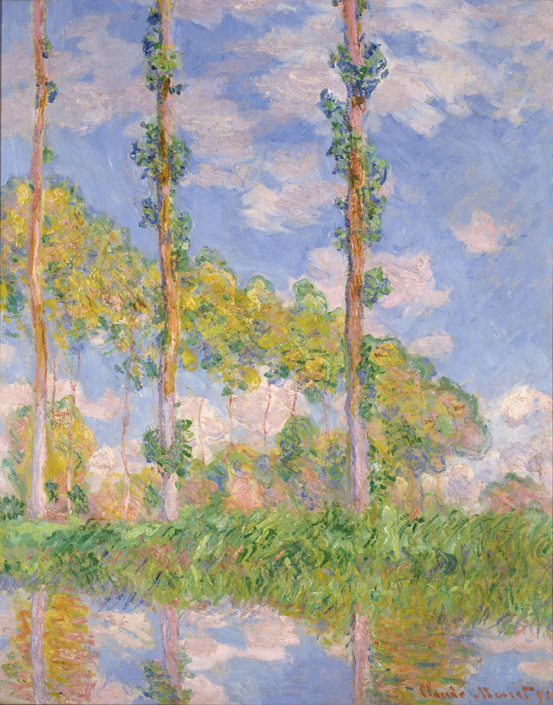 Les Trois Arbres, yaz W1305 - Claude Monet