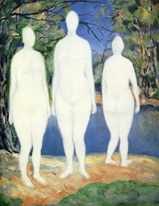 Üç Yüzücü - Kazimir Malevich