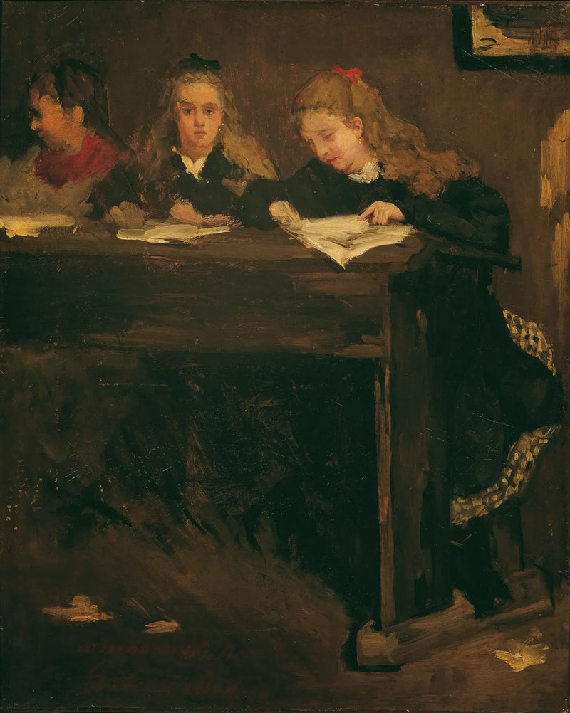 Üç Öğrenci Kızı - Gustave Courbet
