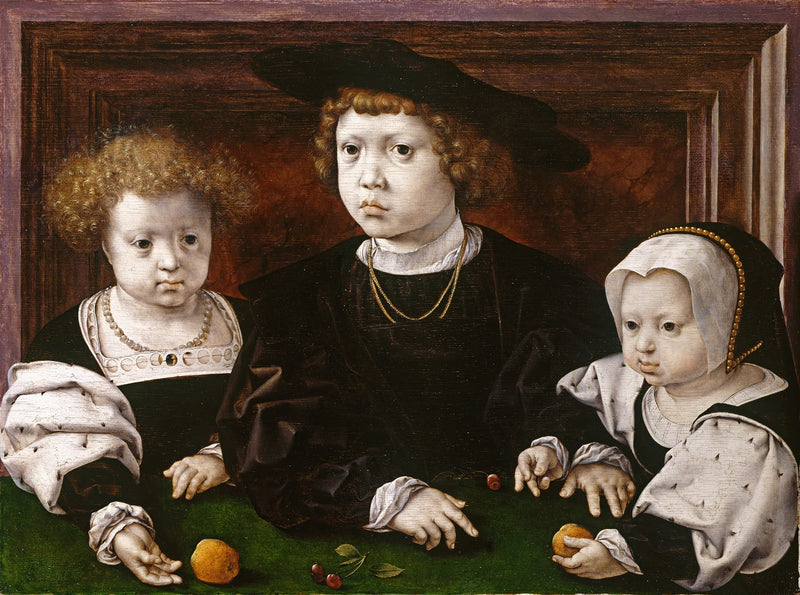 Danimarka Kralı Christian II'nin Üç Çocuğu - Jan Gossaert