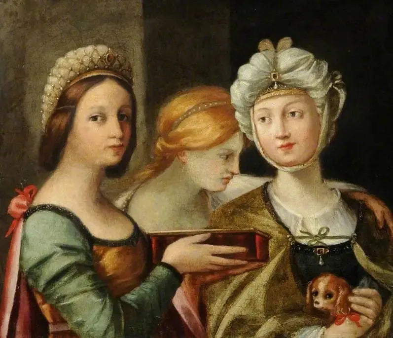 Üç kadın figürü - Guido Reni
