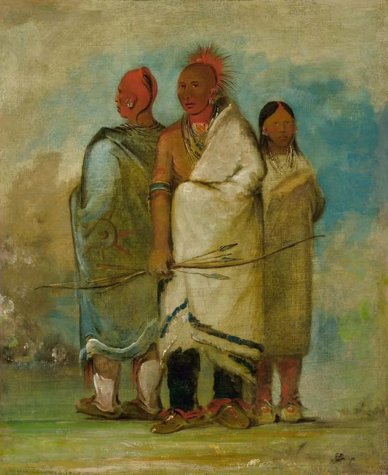 Üç Kızılderili Tilkileri - George Catlin