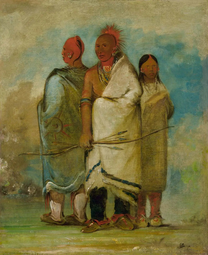 Üç Kızılderili Tilkileri - George Catlin