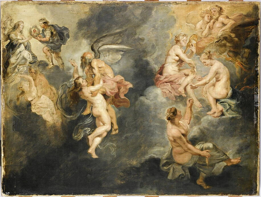 Les Trois Parques filant et Le Triomphe de la Vérité - Pierre Paul Rubens