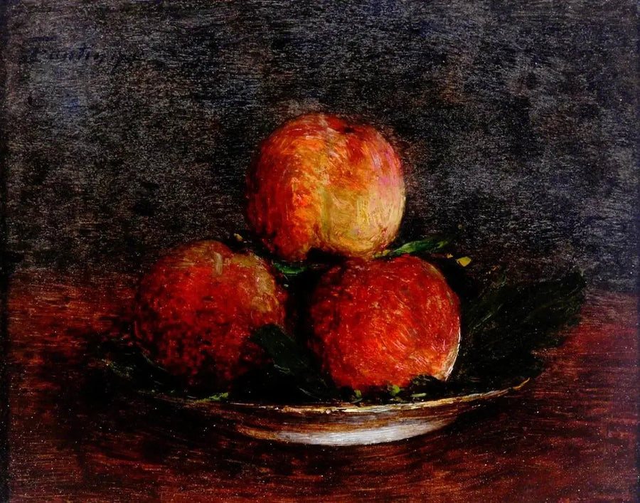 Üç Şeftali - Henri Fantin-Latour