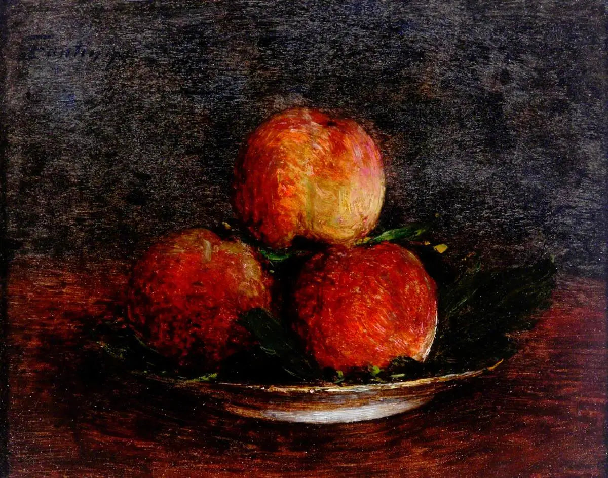 Trois pêches - Henri Fantin-Latour - Alpha Reproduction