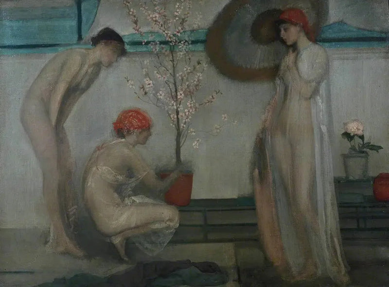 Üç karakter: pembe ve gri - James Abbott McNeill Whistler