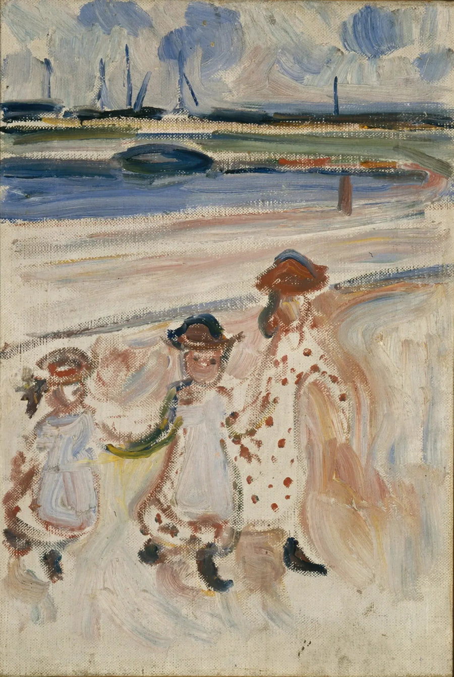 Plajda Üç Küçük Kız - Edvard Munch