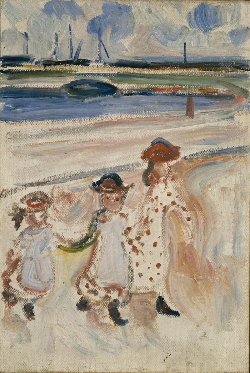 Plajda Üç Küçük Kız - Edvard Munch
