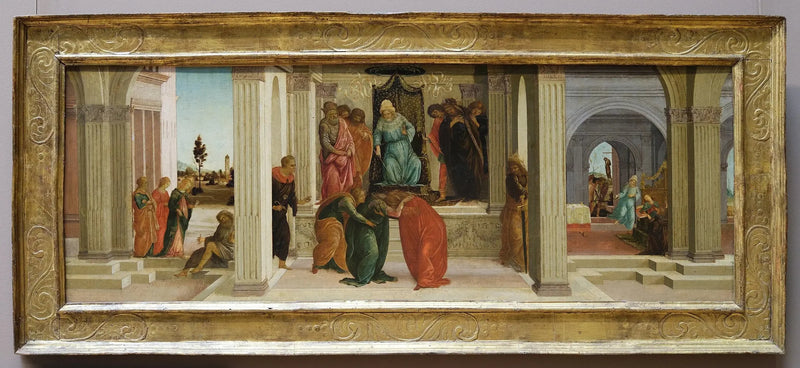 Esther Hikayesinden Üç Sahne - Sandro Botticelli