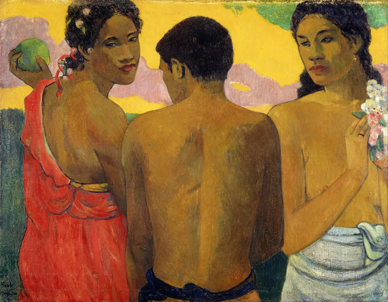 Üç Tahitili, ya da Sohbet - Paul Gauguin