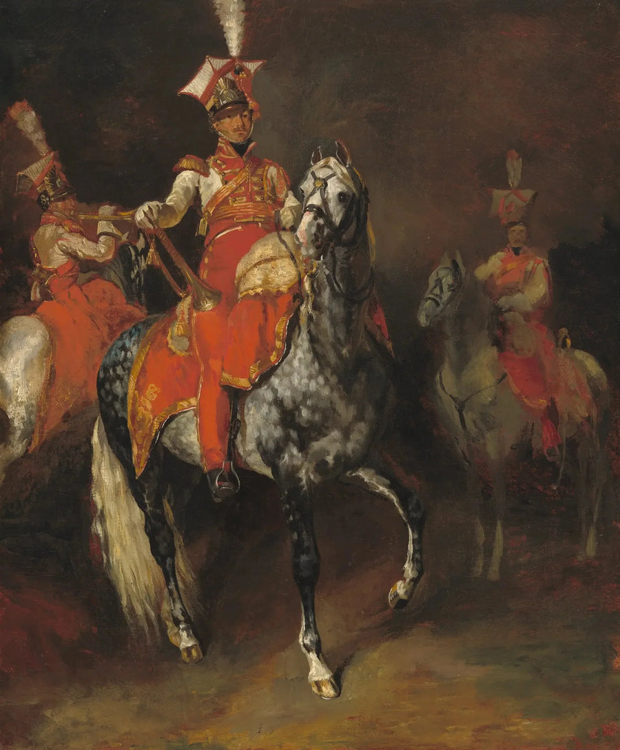 Napolyon'un İmparatorluk Muhafızları Atlı Trompetçileri - Théodore Géricault