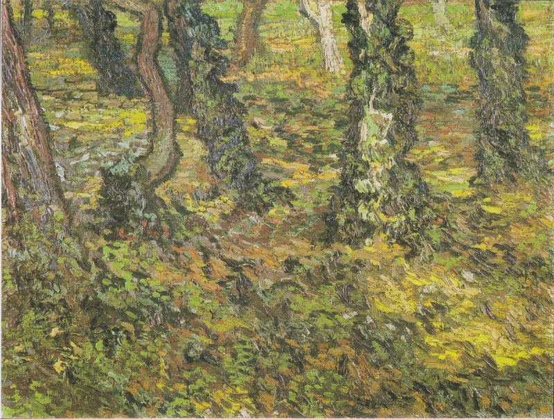 Sarmal sarmaşık ile ağaç gövdeleri - Vincent van Gogh