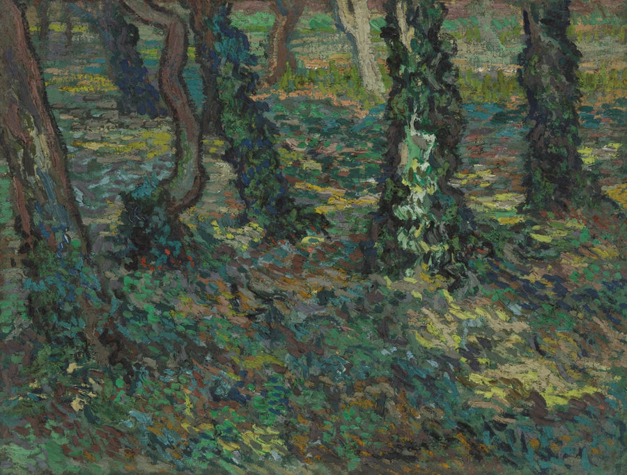 Sarmal sarmaşık ile ağaç gövdeleri - Vincent van Gogh