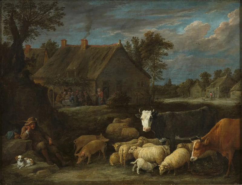Bir köyde sürü - David Teniers genç